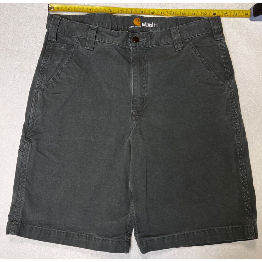 Carhartt Cargo Shorts, Men's Size 34, Grey, Khaki Relaxed Fit